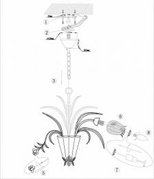 Подвесная люстра Odeon Light Merida  - 3
